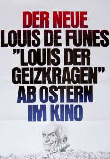 Louis der Geizkragen ORIGINAL A 1 Kinoplakat de Funès  