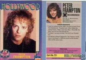 Peter Frampton Hollywood Walk Of Fame Card MINT cond  