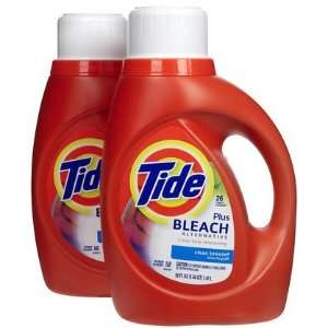 Tide with Bleach Alternative 2x Liquid Detergent, Clean Breeze, 50 oz 