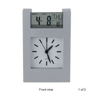  Silver Plastic Analog Clock