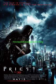 PRIEST MOVIE POSTER DS GLOSSY  27x40 PAUL BETTANY  
