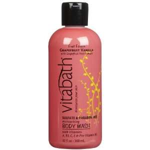  Vitabath Bath and Shower Gel, Grapefruit Vanilla, 12 Ounce 