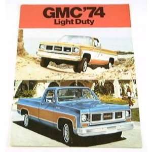  1974 74 GMC TRUCK BROCHURE 1500 2500 Pickup Jimmy 