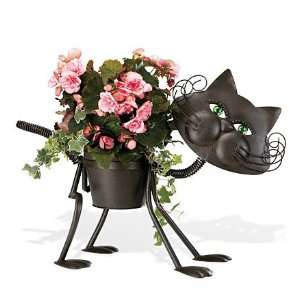   Planter With Glass Marble Eyes And Moving Tail Patio, Lawn & Garden