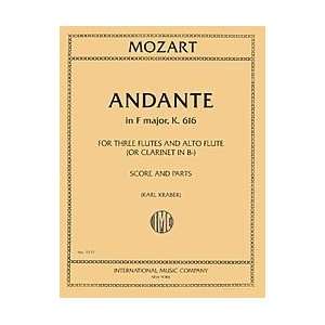  Andante in F major, K. 616   Flute Quartet Musical 