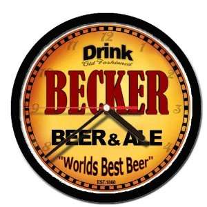  BECKER beer and ale cerveza wall clock 
