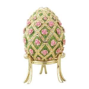  Faberge style Russian Roses Enameled Egg Collection 