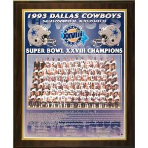 1993 Dallas Cowboys NFL Football Super Bowl 28 XXVIII Championship 