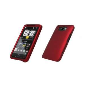  HTC HD2 Premium Rubberized Red Snap on Case Cover Cell 