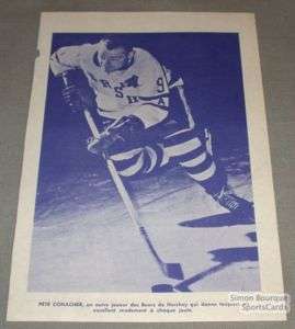 Pete Conacher AHL Hersey Bears Printed Program Photo  
