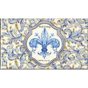 Saponificio Artigianale Fiorentino Blue Fleur De Lis Single Soap Bar 