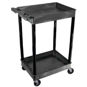  Two Level Serving Cart   Gray (Gray) (37.5H x 24W x 18D 