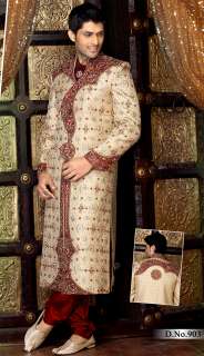 Indian Groom Charming Embroidered Wedding Sherwani M41  