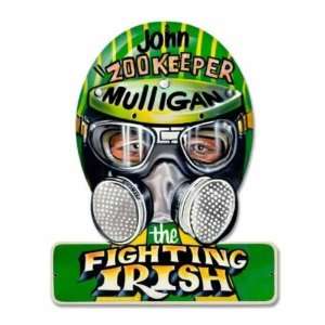 Fighting Irish Vintage Metal Sign John Mulligan Racing  