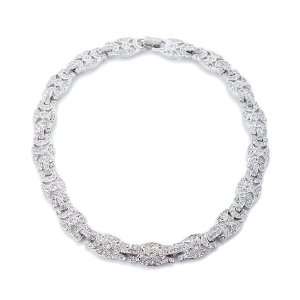  Kenneth Jay Lane   Bridal Vintage Crystal Link Necklace Jewelry