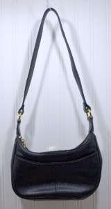 Aigner Organizer Purse Black Leather Small Handbag Great Clean Hand 