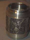 Vintage Metal Norway Souvenir Pewter Cup  