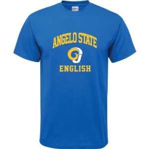 Angelo State Rams Royal Blue Youth English Arch T Shirt