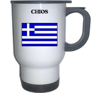 Greece   CHIOS White Stainless Steel Mug