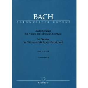  Bach, J.S. Sonatas BWV 1014 1016 Volume 1 for Violin and 