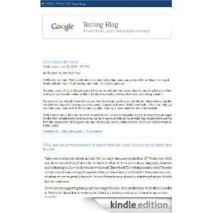  Google Testing Blog Kindle Store Google