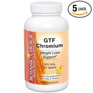  Botanic Choice Chromium 90 Tablets (Pack of 5) Health 