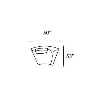  Latitude Sectional Right Facing Seat