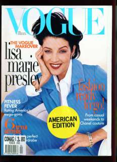 US Vogue  April 1996   Lisa Marie Presley cover