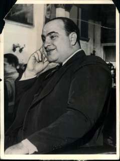 Al Capone on trial 1931 Tax Evasion Confident Mobster Mafia original 