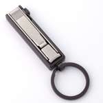   Silver Plated Beauty Key Chain Ring Belt Keeper Fob Gift S011  