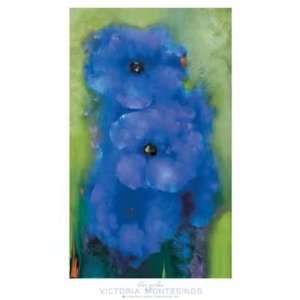  Blue Garden by Victoria Montesinos. Best Quality Art 