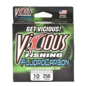 Academy Sports Vicious 10 lb.   250 yards Fluorocarbon Fishing Line