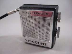 VISCOUNT 7 T MICRO TRANSISTOR RADIO  