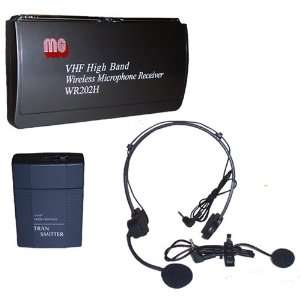  VHF Wireless Lapel & Headset Mic Kit w Receiver & Transmitter 