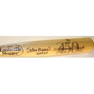 Stan Musial Autographed Baseball Bat   with HOF 69 Inscription 