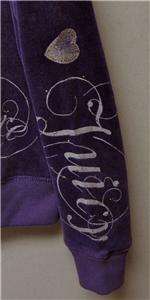   chandelier hoodie pants set violetta purple girls size 8 nwt $ 216