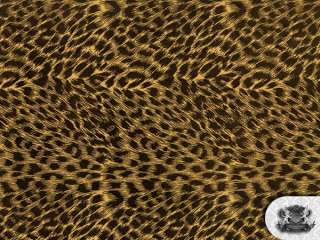 Cheetah YELLOW CHOCOLATE Vinyl Upholstery Fabric BTY  