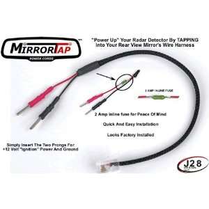 MirrorTap, 1000/2000 Series, Radar Detector, Power Cord With Inline 