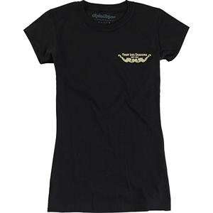  Troy Lee Designs Womens Trophy T Shirt   Large/Black 