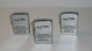 Lot Of Three Racing Advertising Cigarette Lighters  