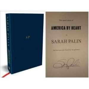 Sarah Palin Hand Signed America By Heart Book Presidential Candidate W 
