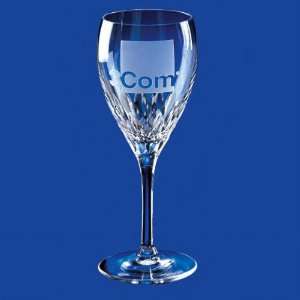   Cut Collection   Full 24% lead crystal wine glass with petal cut