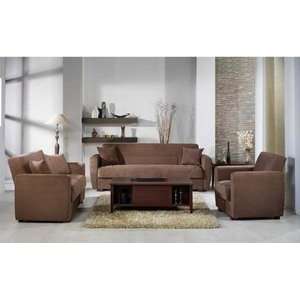Miami Obsession Truffle Sofa, Love & Chair Set by Sunset  