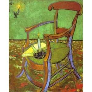   24 x 30 inches   Gauguins Chair with Books and C