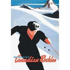  Vintage Art Canadian Rockies   08105 8