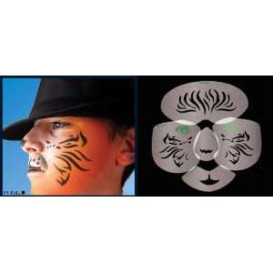  Tiger Design Stencil Airbrush Makeup Face Template Beauty
