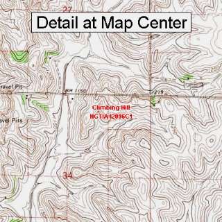   Topographic Quadrangle Map   Climbing Hill, Iowa (Folded/Waterproof