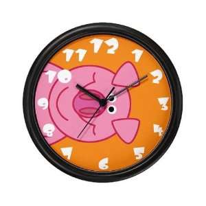  Happy Pig Funny Wall Clock by 