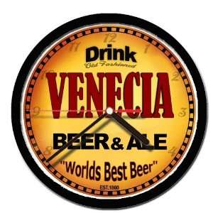  VENECIA beer and ale cerveza wall clock 