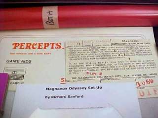 MAGNAVOX ODYSSEY 1973 SYSTEM CIBOX SER #9148142 W/SHIPPING BOX & 6 
